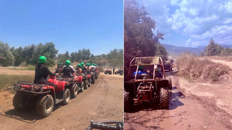 quad safari with rafting from okurcalar
