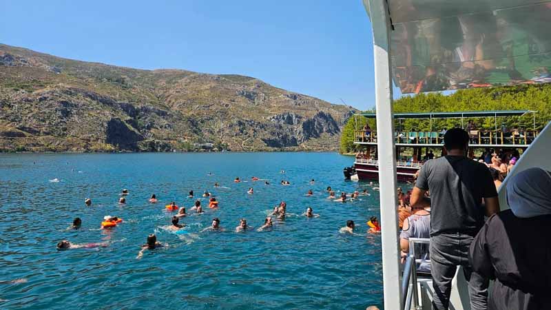 swimming breaks green canyon okurcalar